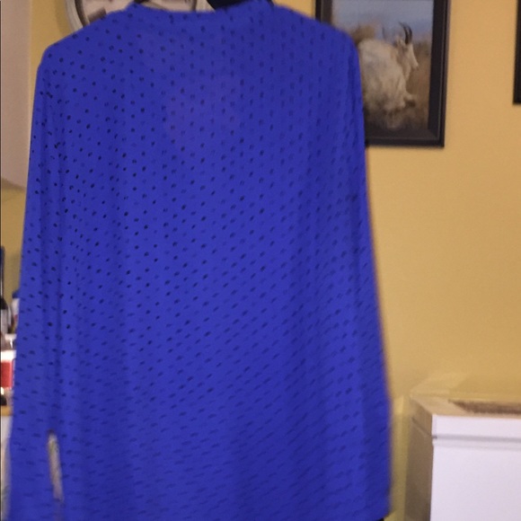 Reitman’s Gorgeous Blue Button Down Shirt Dress - Picture 7 of 10